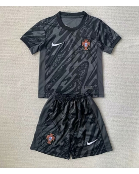 Portogallo Portiere Maglia Gara Trasferta Repliche Europei 2024 Bambino